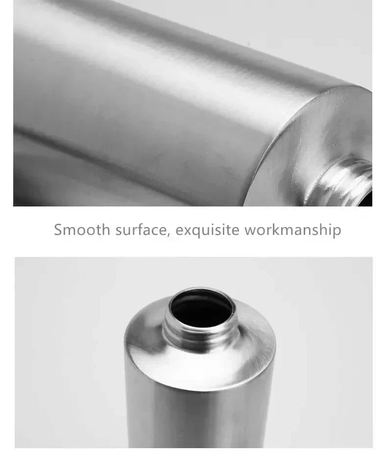 Elegant sæbe dispenser i rustfrit stål - 250ml/350ml/550ml håndpumpe