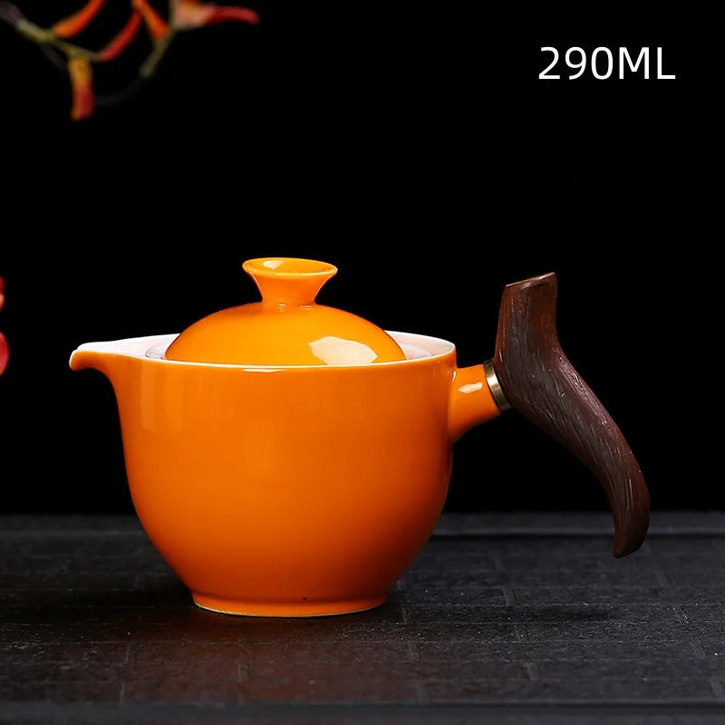 Traditionel Harmoni Keramisk Drejelig Teapot