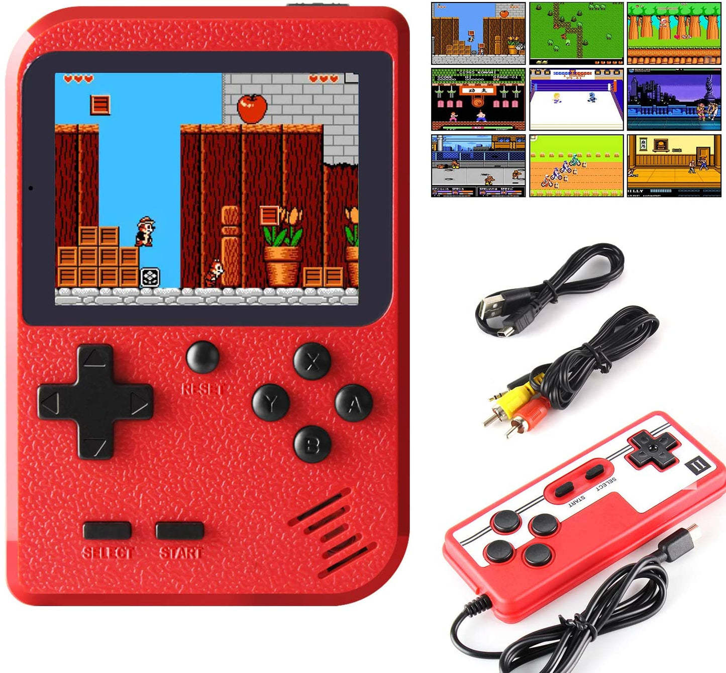 Retrokonsol med 400 klassiska spel