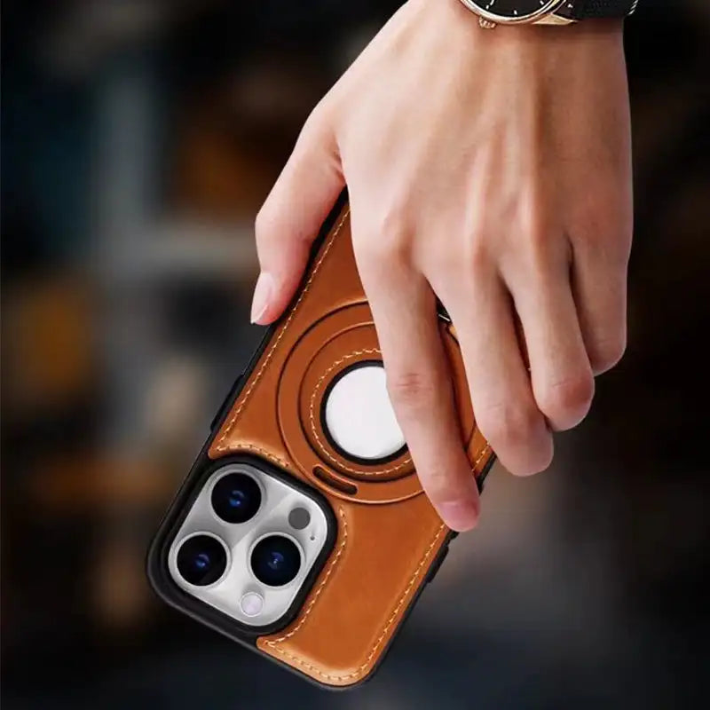 Magnetisk iPhone-cover med usynlig ringestativ til komfortabel brug