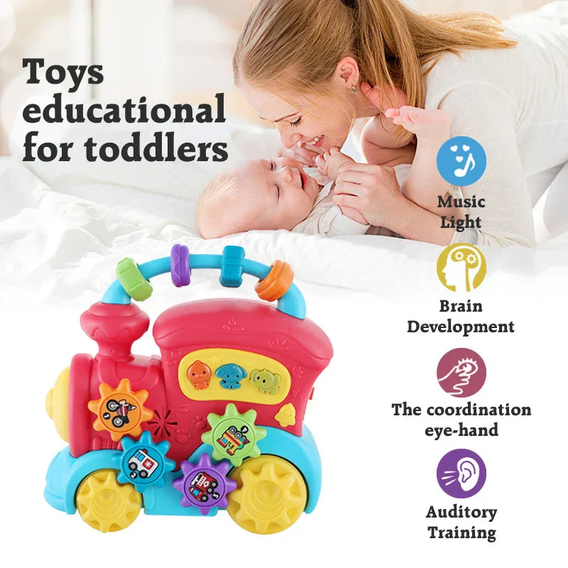 Montessori musikleksaker | Stimulerande tåg för barn