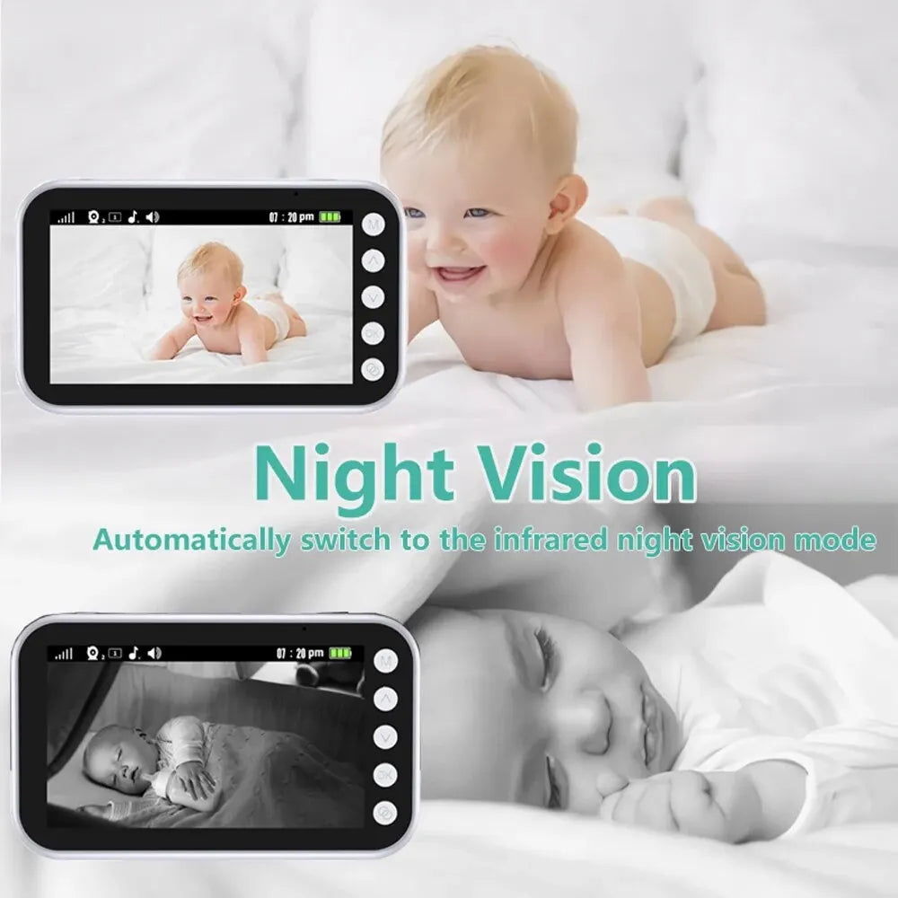 Babyvakt Övervakning Nattvision Musik Nannykamera