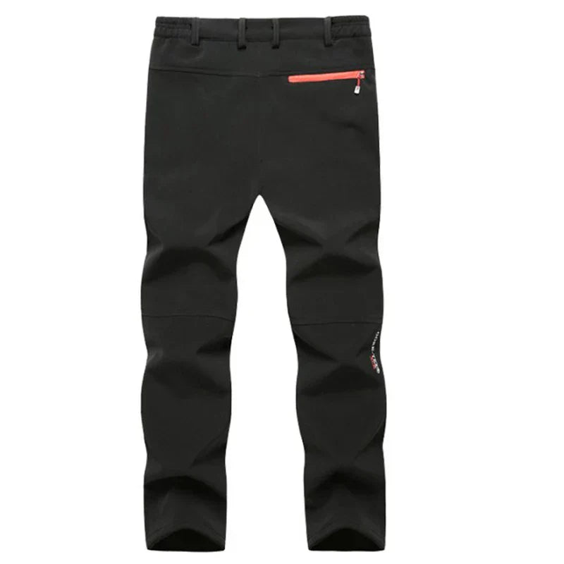 Vattentäta softshell vandringsbyxor för herrar, varma och vindskyddande, L–6XL
