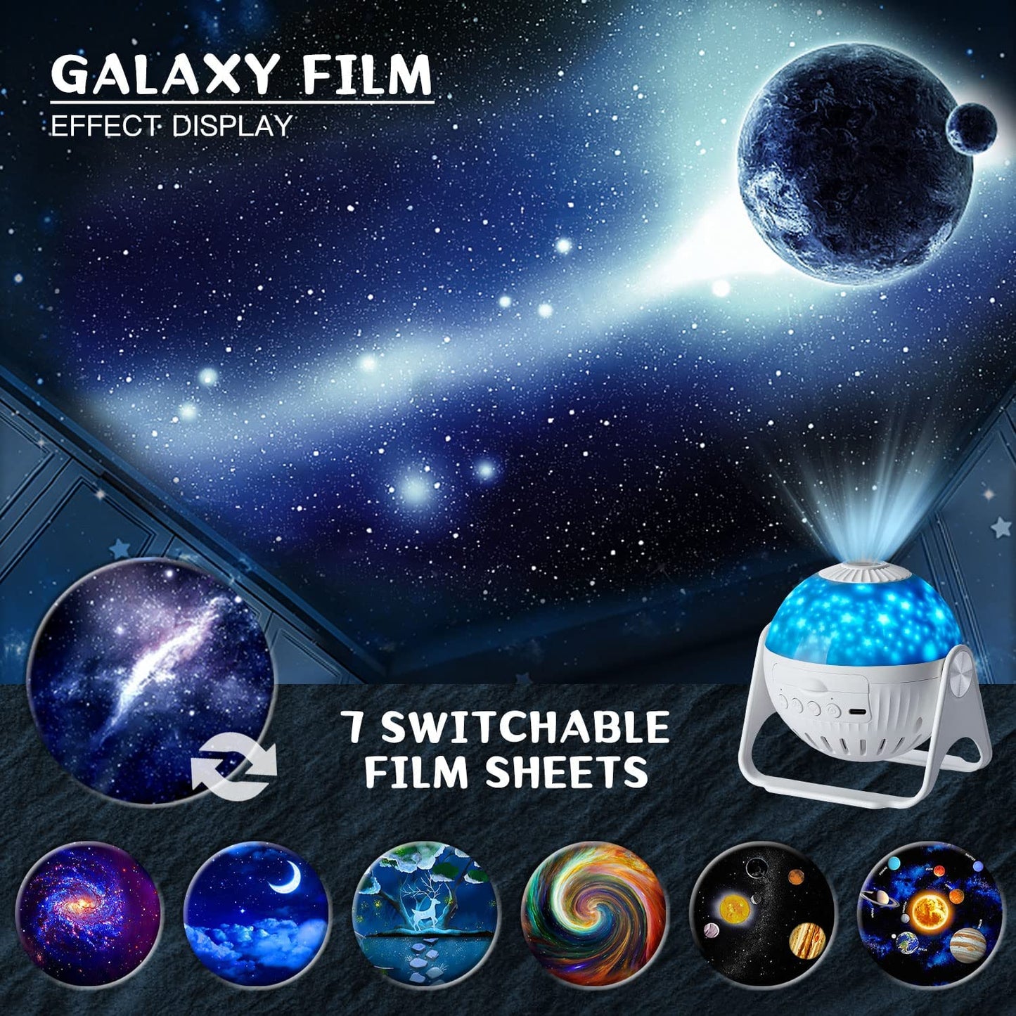 Galaxy Natlampe