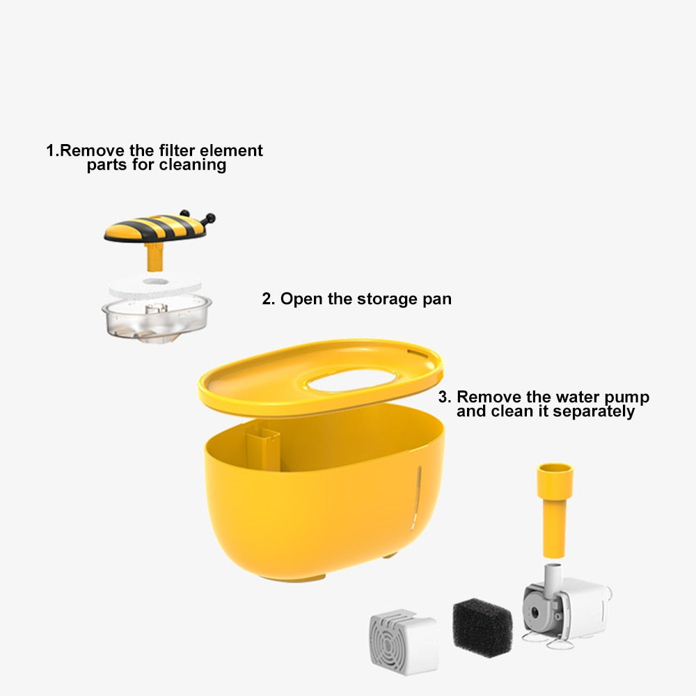 Honey Flow Pet Automatisk Vandfontæne