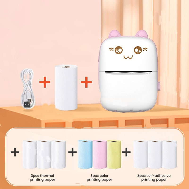 Mini Cat Termisk Bluetooth Etikettskrivare