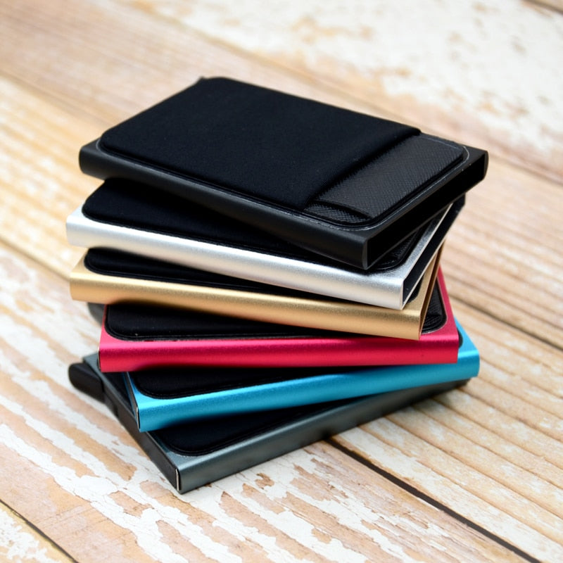 Smart RFID Beskyttet Automatisk Tegnebog med Pop-Up Funktion