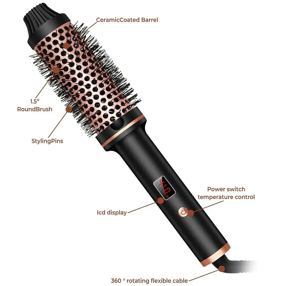 SmartStyler 3-i-1 Hårstyler | Glatning, Krøller, Volumen | Sikker Design