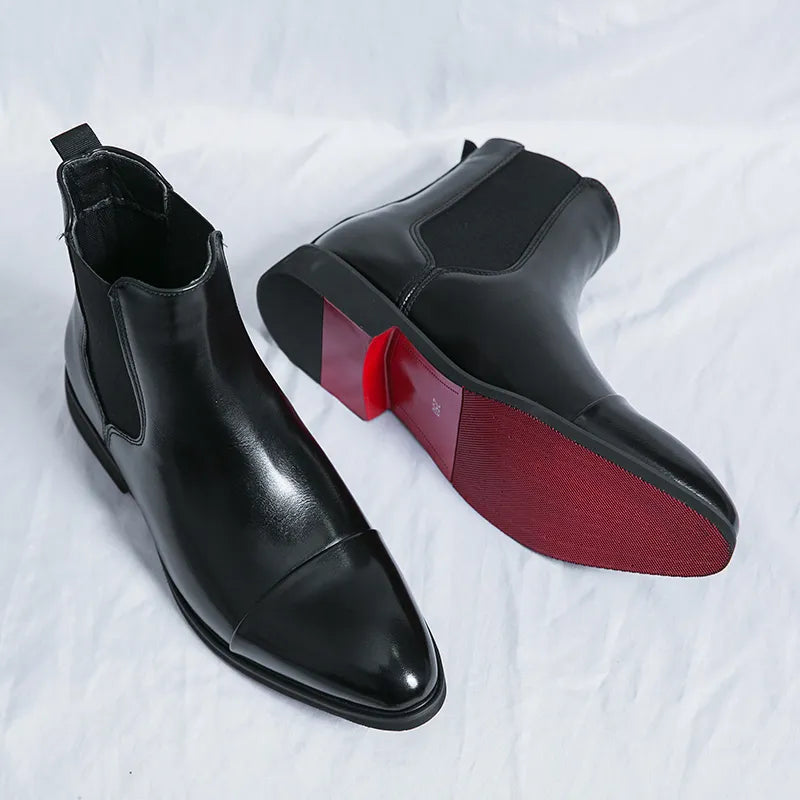 Herrens Chelsea Stiefel aus feinem Leder