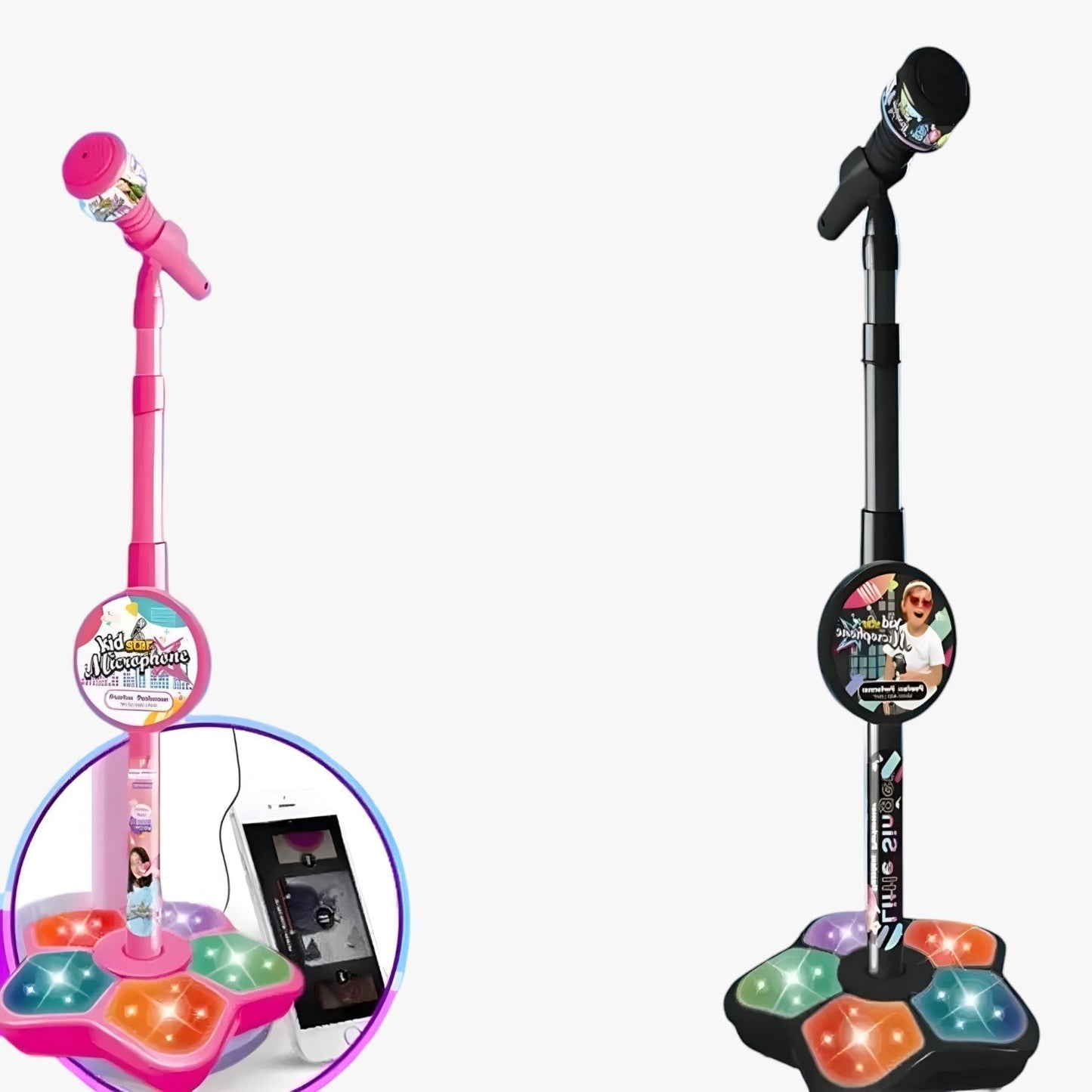 Børnemikrofon med justerbar højde og stativ – SoundFun Stage