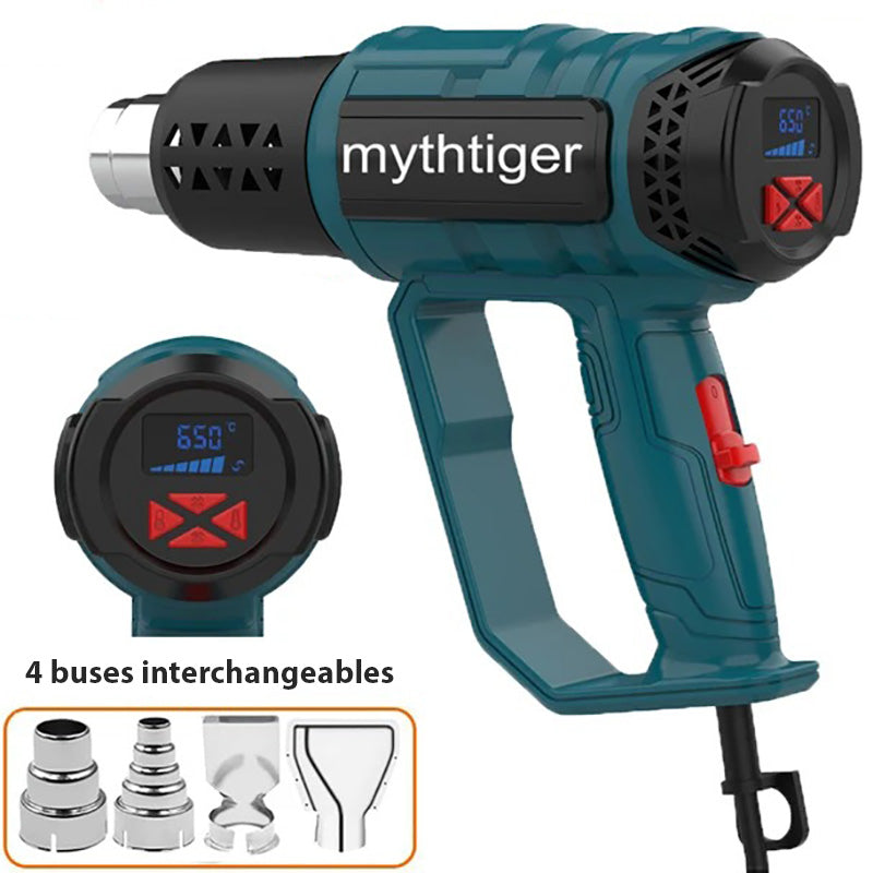 Effektiv Varmepistol 2000W - Justerbar Temp. & 4 Dyser