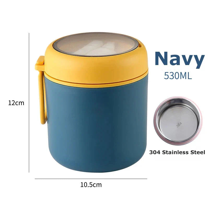 Isolerad stålbehållare för mat | 500 ml / 700 ml | Praktisk och hållbar