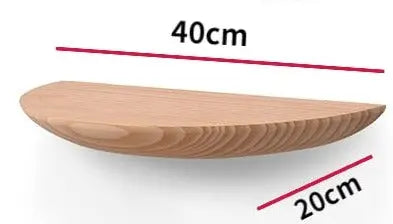 Elegant vägghylla i massiv ek för stilfull förvaring