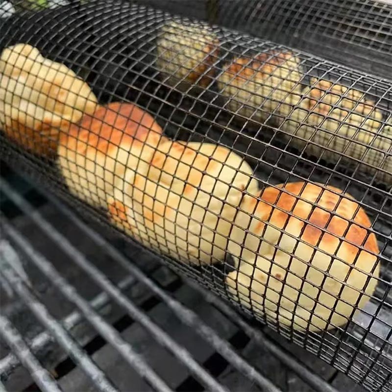 Kebabmaskin i rostfritt stål med enkla cylindriska verktyg