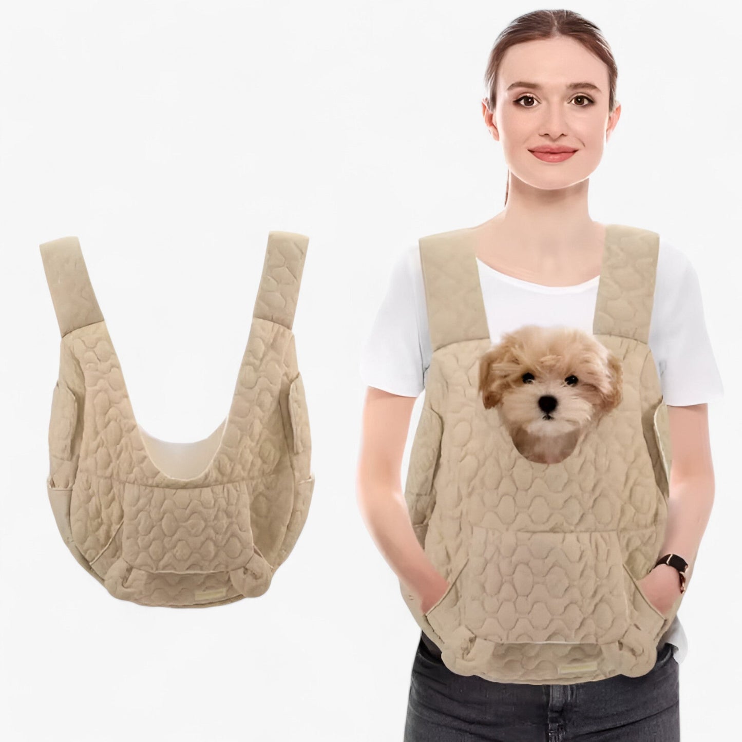 Vattentät väska för husdjur upp till 10 kg | Bekväm för katter och små hundar | Med ergonomiska remmar