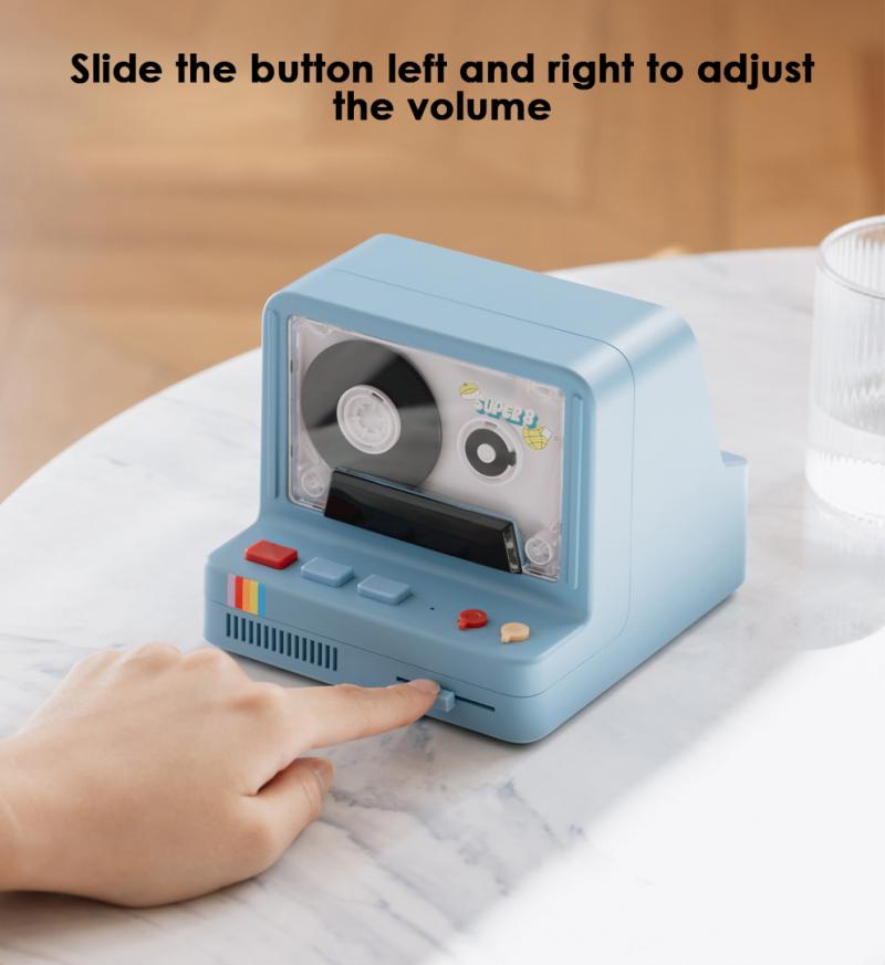 Nostalgisk Natt Klassisk Kassett Bluetooth Högtalare