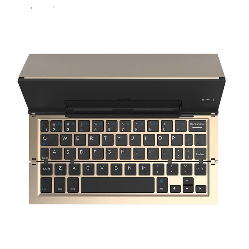 Bærbar trådløs sammenfoldelig tablet-holder tastatur