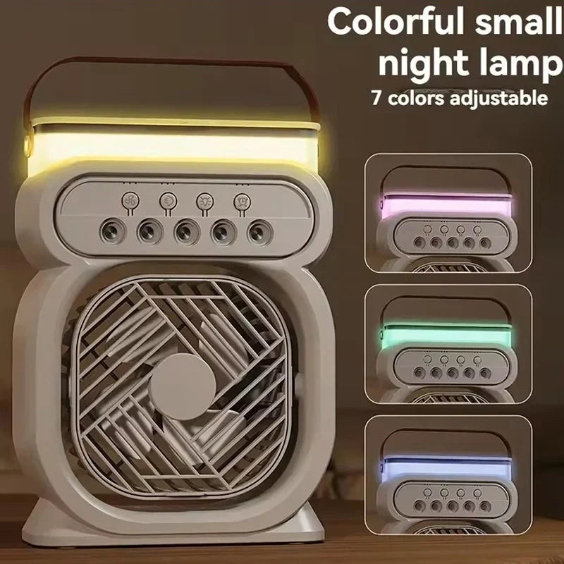 3i1 Air Cooler LED Natlampe Luftfugter Blæser
