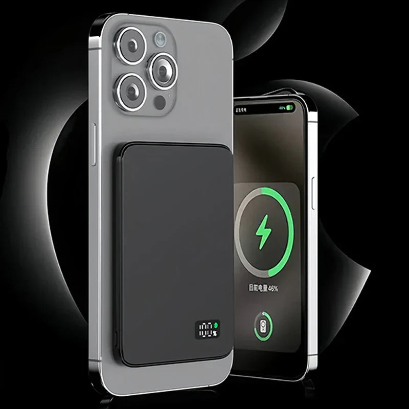 Trådlös Powerbank med Magnetisk Laddning och LED-indikator
