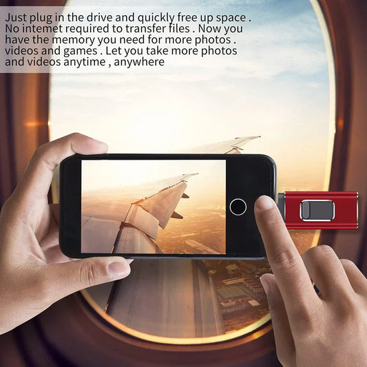 Snabb dataöverföring USB-C flashminne för iOS och Android