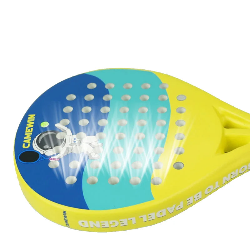 Junior Padel- och Tennisracket, 50% Kolfiber, 50% Glasfiber, lättvikt