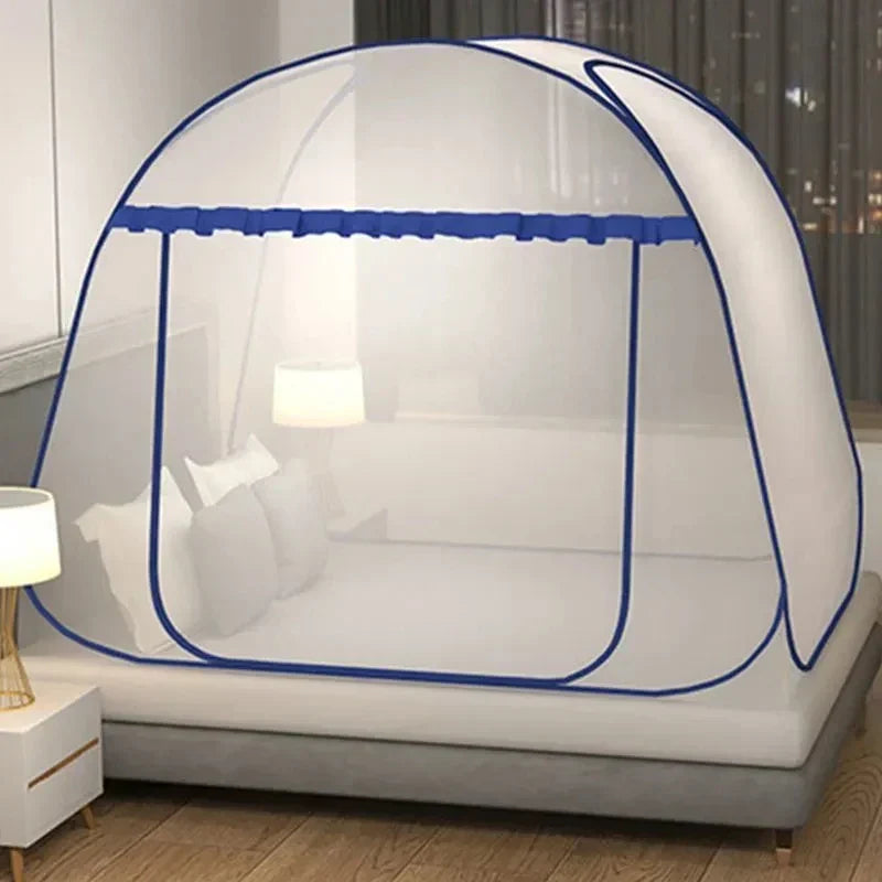 Hopfällbart myggnät med andningsbar design för enkeldörr