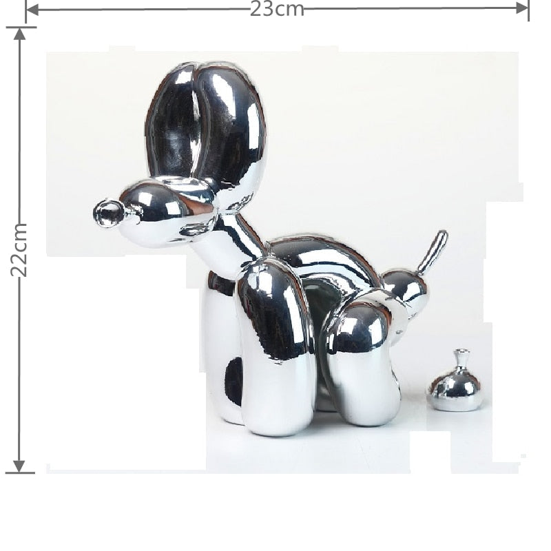 Resin Figur af Ballonhund