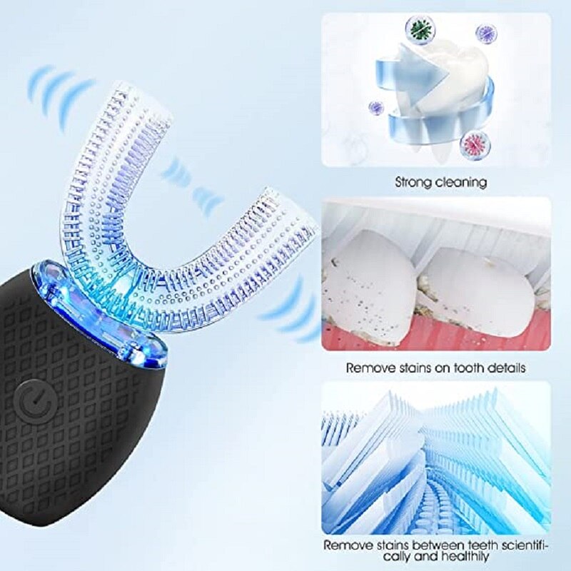 Clean360 U-Shape Blåt Lys Tandrensere