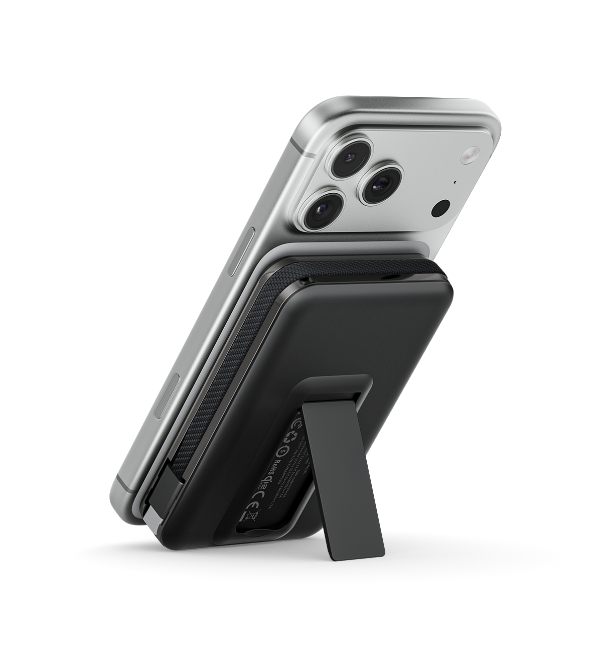 10.000 mAh Powerbank med magnetisk hurtigopladning 25 W og indbygget kabel