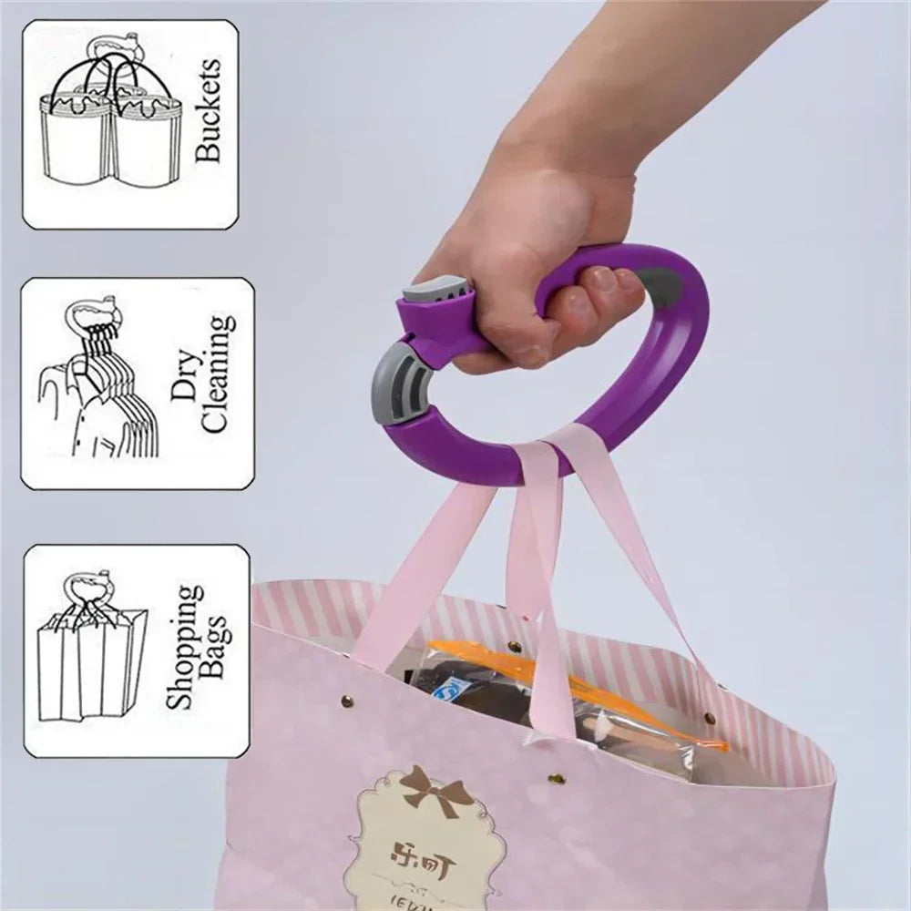 Ergonomisk bærehandtag til indkøbsposer med skridsikkert design