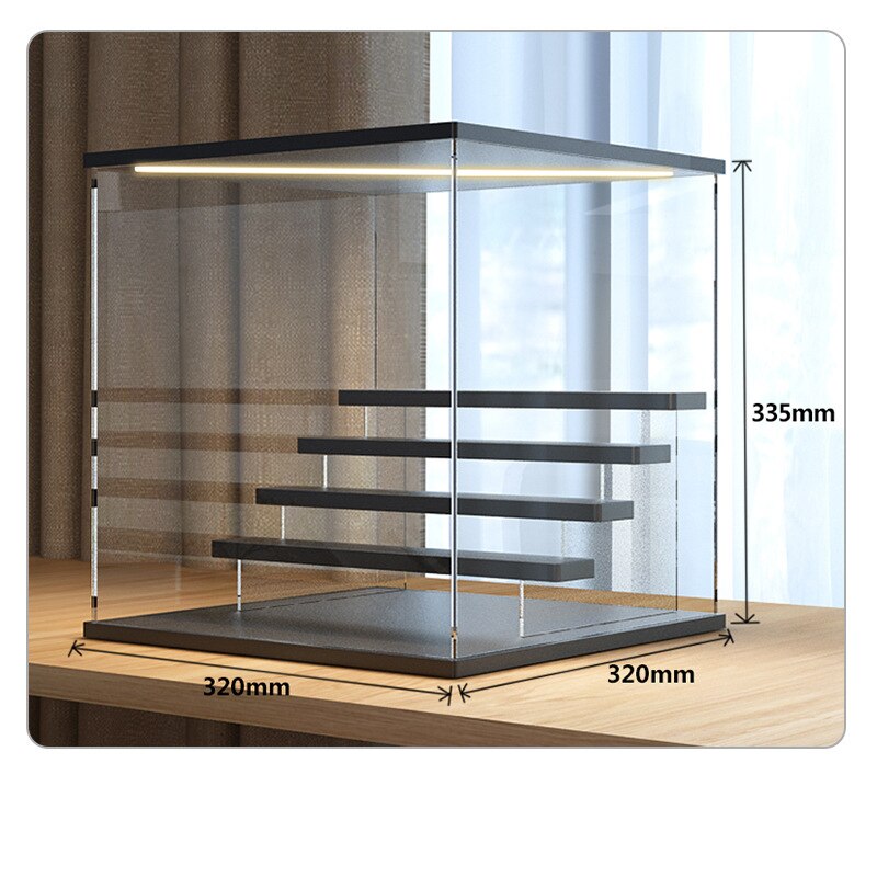 Akryl displaybox med belysning – Enkel design