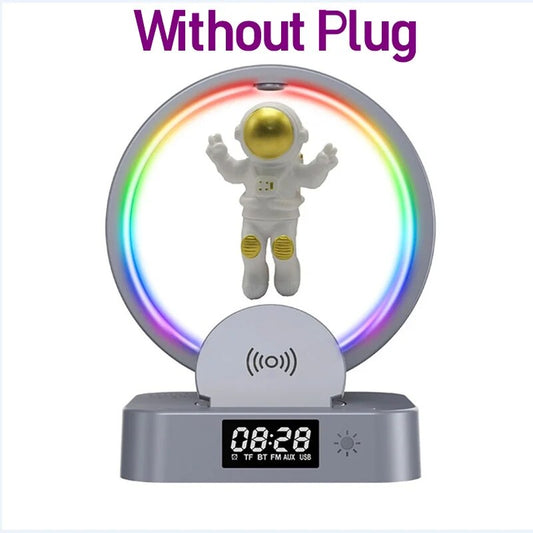 Galaktisk Astronaut Väckarklocka med RGB Högtalare