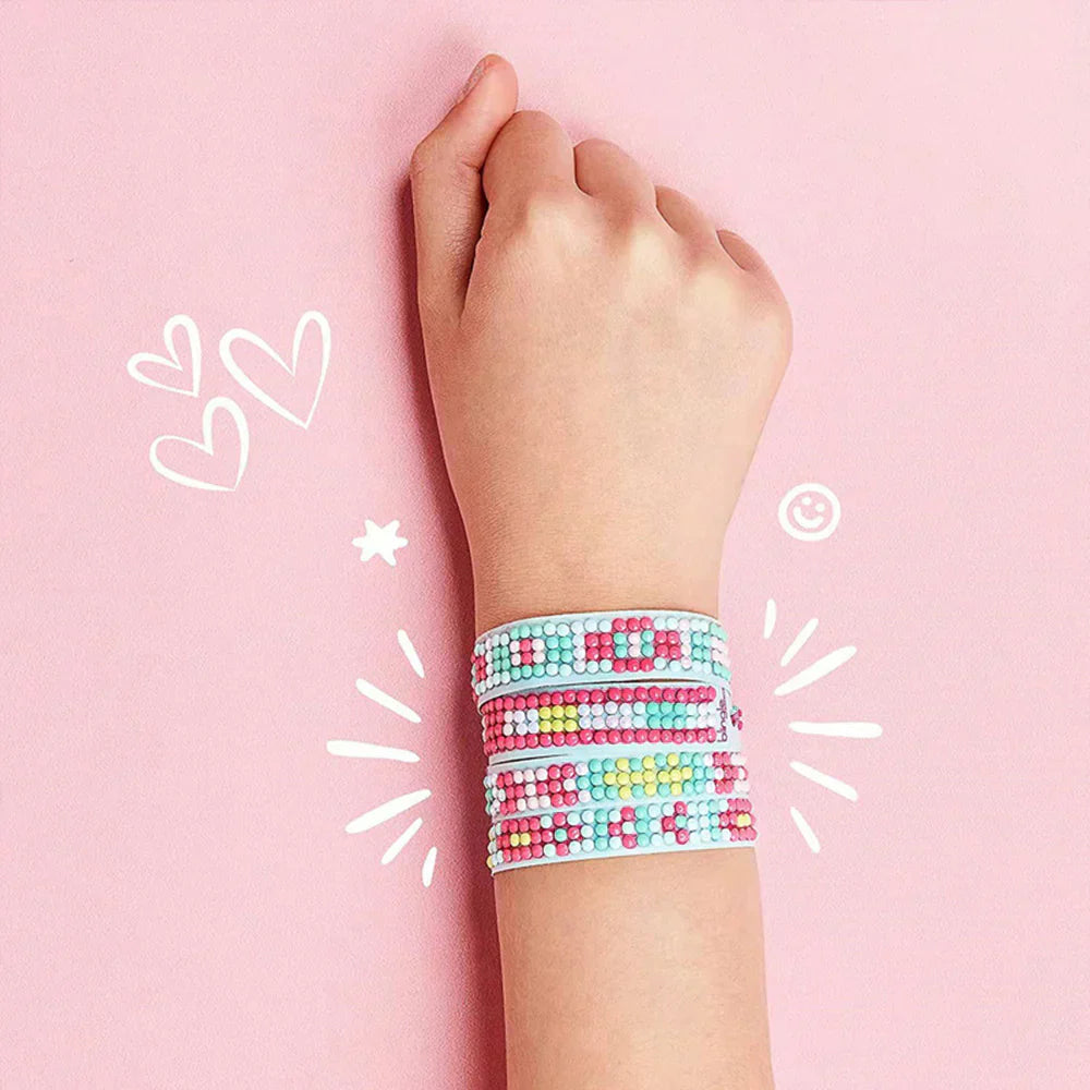 Gör-det-själv Armbandssats med Glittrande Pärlor
