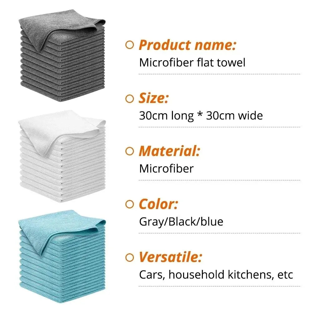 Set med mikrofiberdukar för biltvätt (10 stycken) - CleanMaster