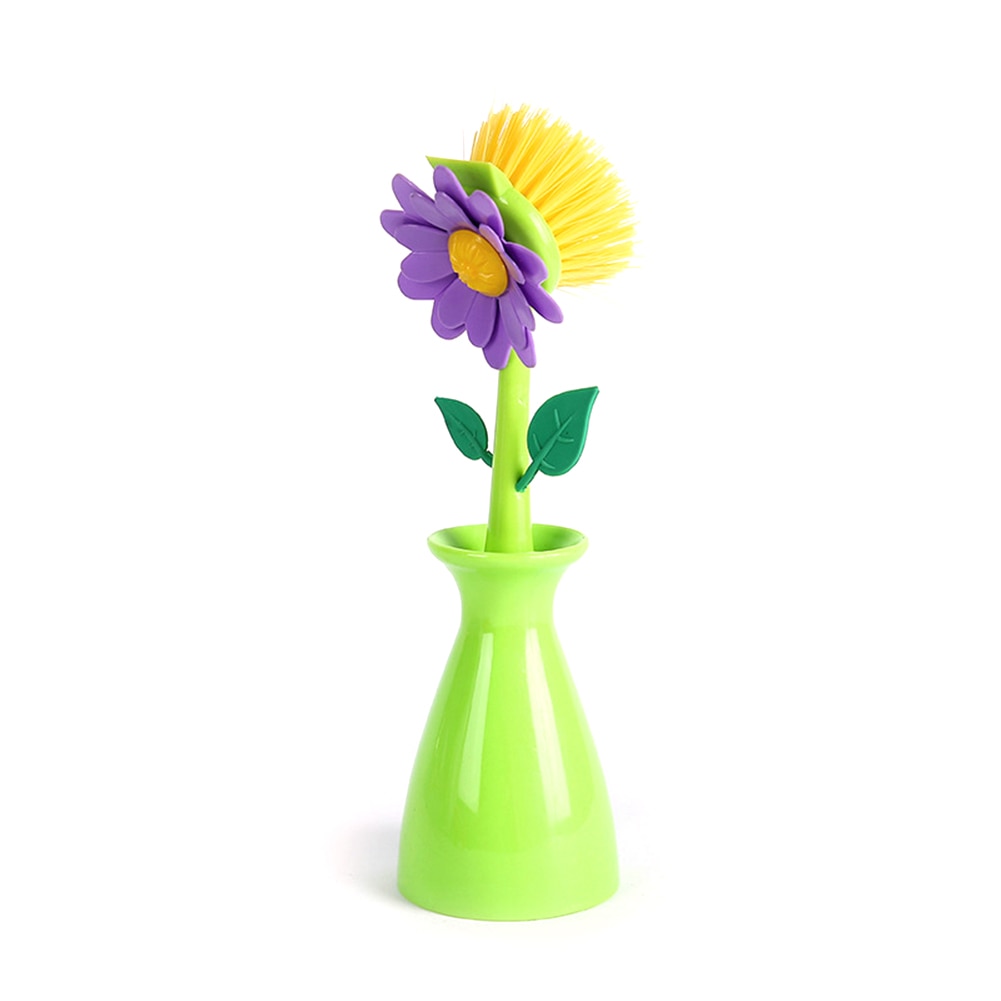 Kreativ Blomsterkrukke Rengøringsbørste