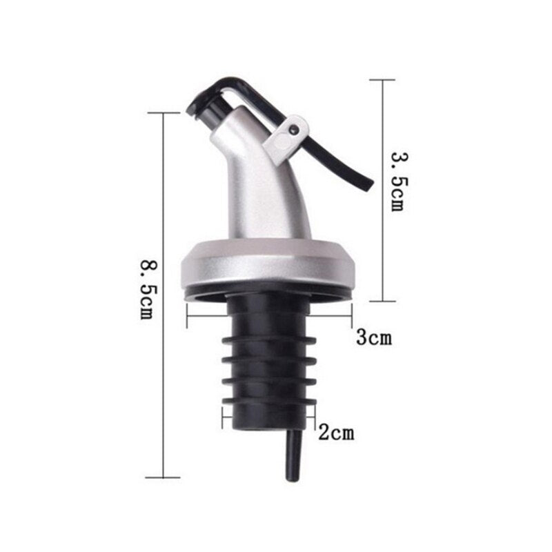 Läckagesäker oljeflaskdispenser låssats