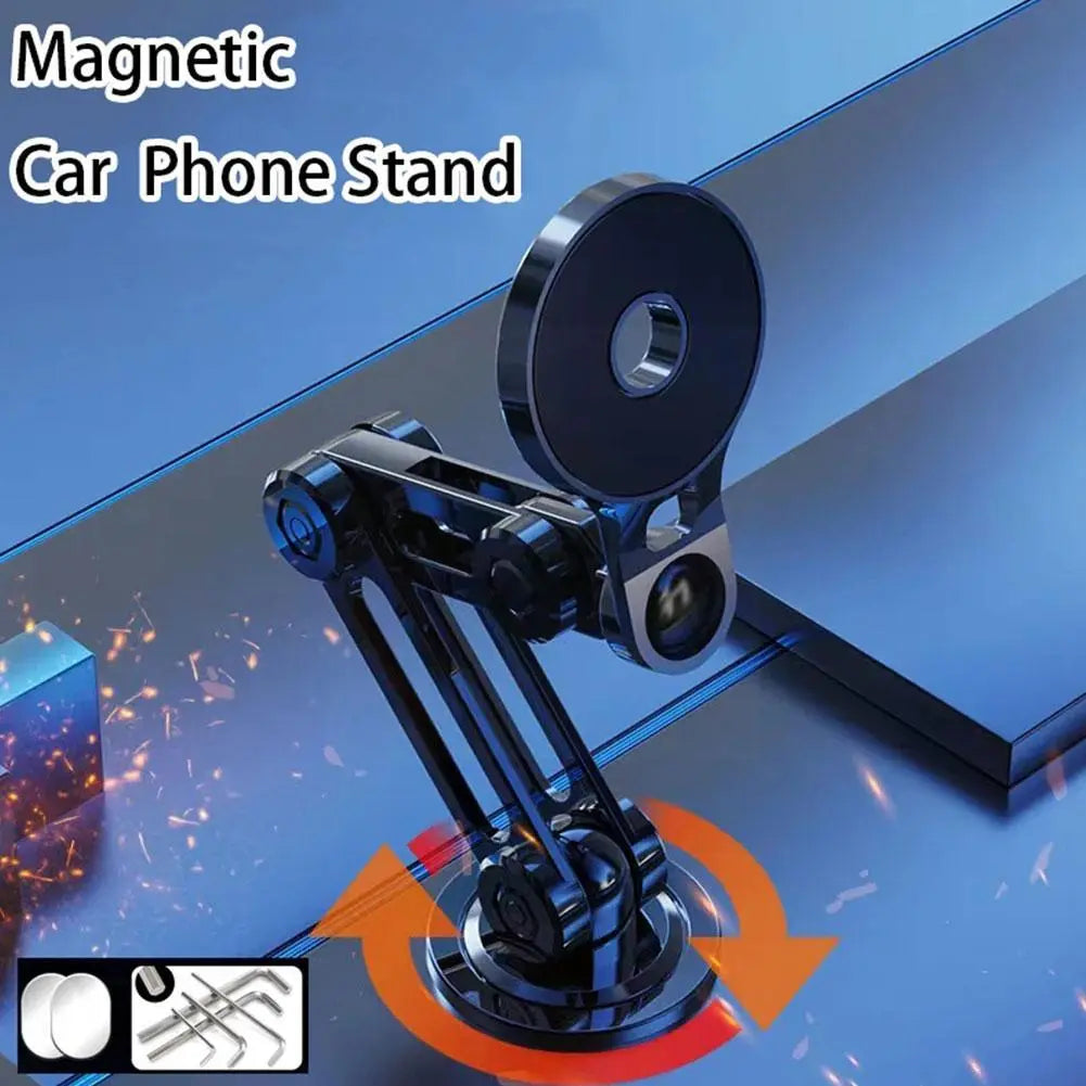 Rotérbar Magnetisk Sugekop Mekanisk Arm Bil Telefon Holder