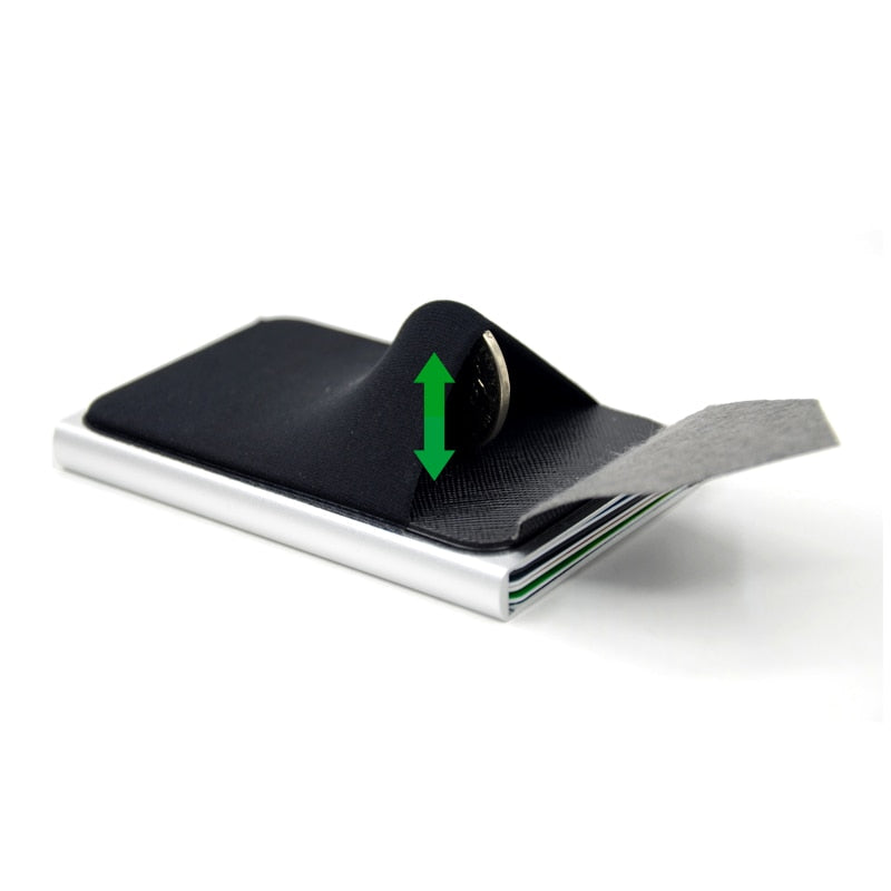 Smart RFID Beskyttet Automatisk Tegnebog med Pop-Up Funktion