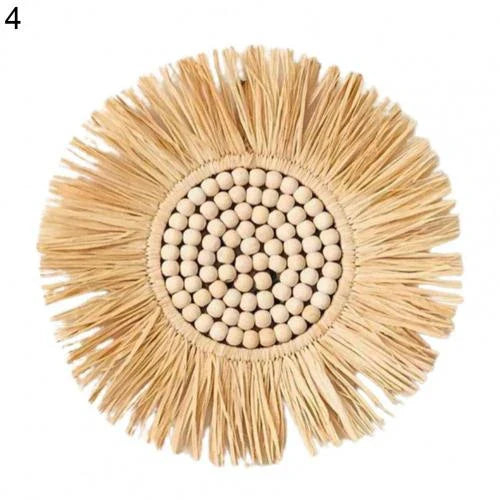 Boho Väggdekoration i Raffia – Äkta och Stämningsfull