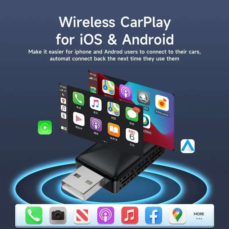 Trådlös CarPlay & Android Auto-adapter – Förenklad bilresa