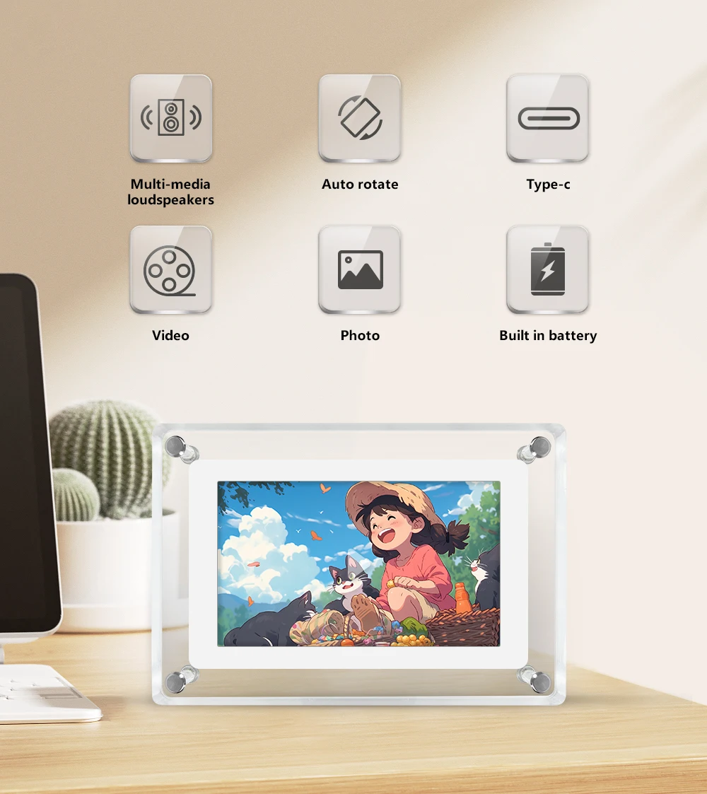 Digital videofotoramme | HD Memory Frame