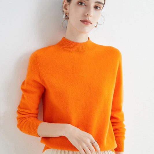 Lettere cashmere- og silke sweater | Let sweater til kvinder, egnet til alle årstider