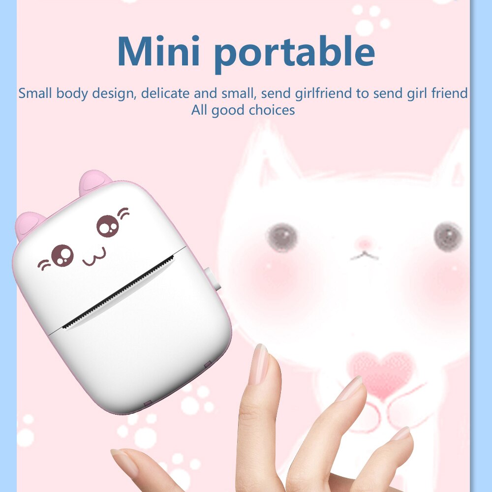 Mini Cat Termisk Bluetooth Etikettskrivare
