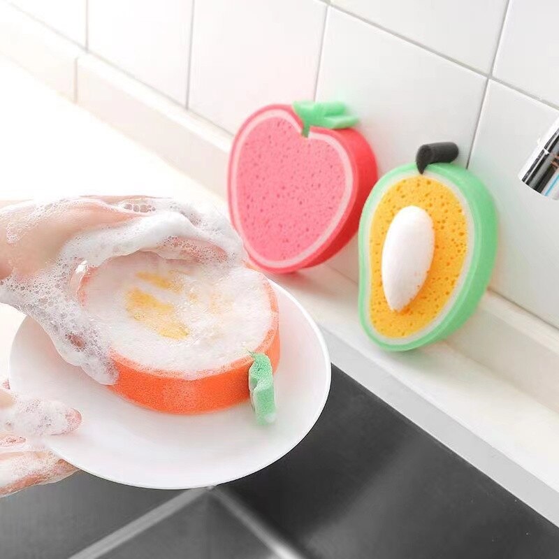 Frugtformet køkken opvaskesvamp