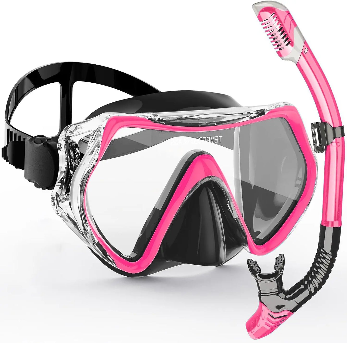 Professionelt snorkelset med panoramisk visning til voksne