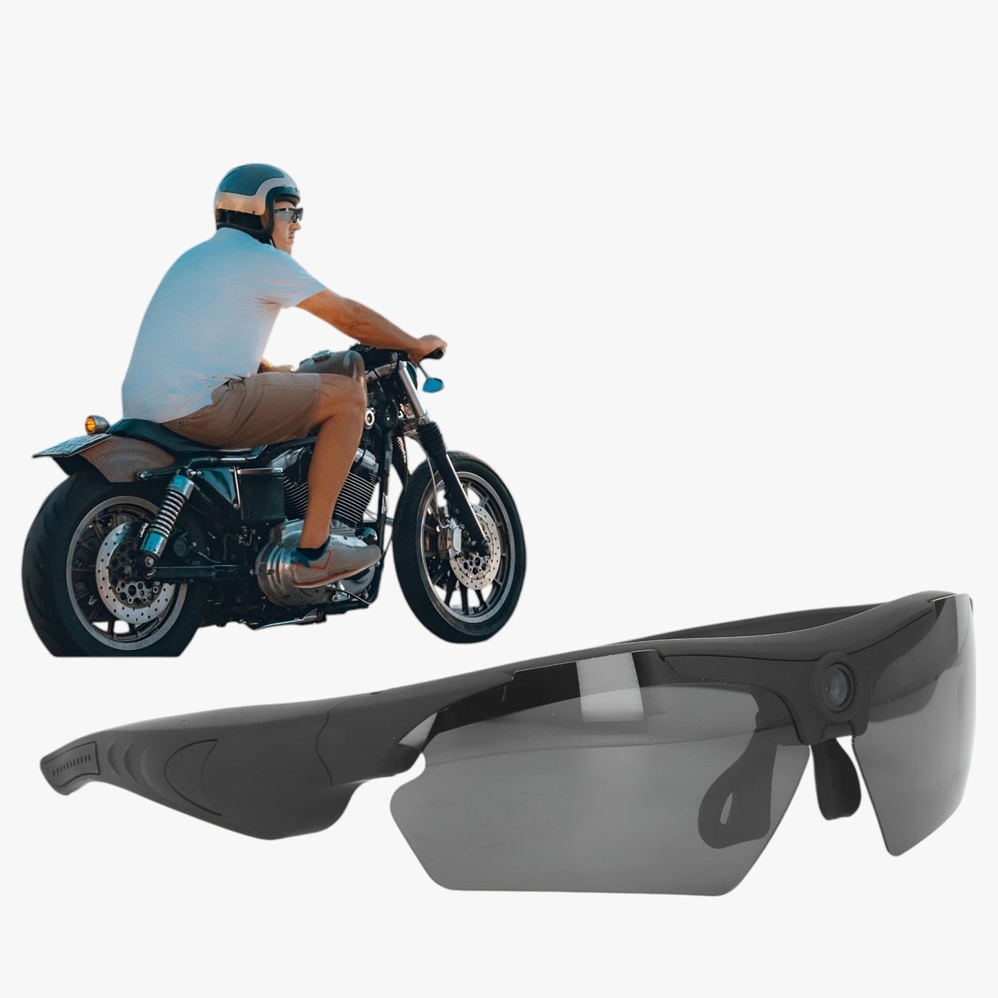 HD kamera solbriller med 1080P – Håndfri optagelse til cykling, vandring og eventyr