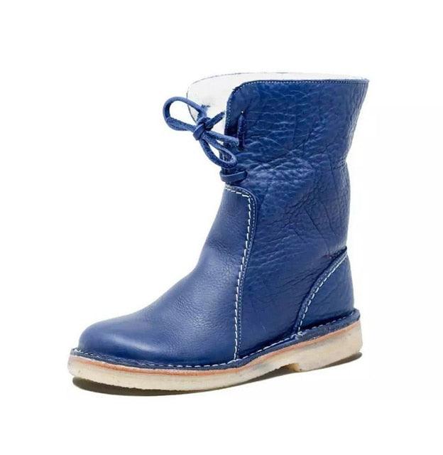 Vandtætte damesneakers til vinter med uldfor og fleece