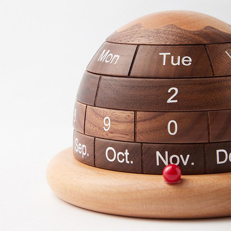 Unik Planet Træ Bordkalender