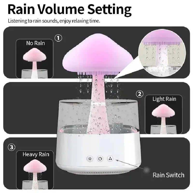Cloud Rain Forest Aromaterapi Luftfugter Lampe
