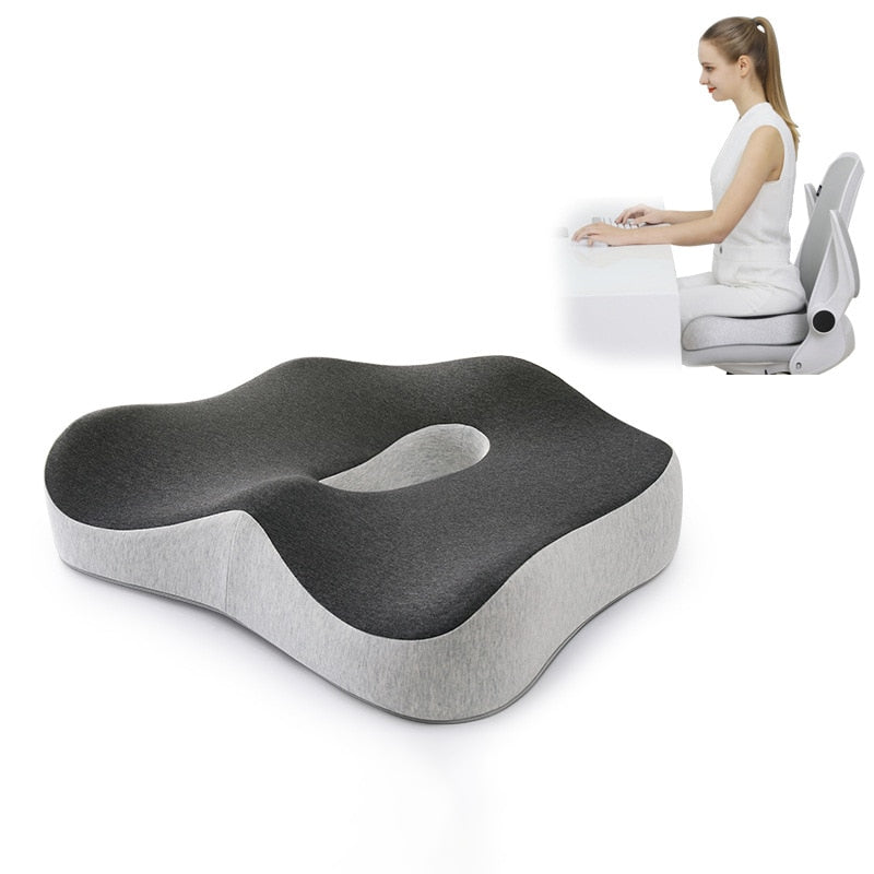 Ergonomisk Sædehynde med Memory Foam til Optimal Rygstøtte